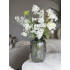 Zijden boeket wit inclusief vaas