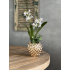 Aardbei vaas gold met kunst plantjes