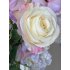 Zijden boeket lila/roze/wit