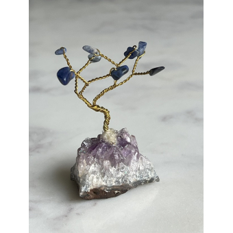 Mini Bonsai boompje blauw
