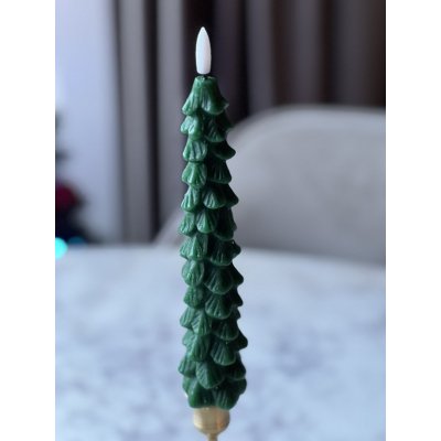 Kerstboom kaars groen