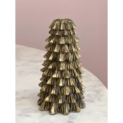 Kandelaar kerstboom gold 18cm Kandelaar kerstboom gold 18cm