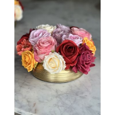 Biedermeier zijden Rozen L