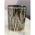 Zebra waxinelichtje houder 12.5cm