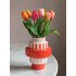 Vase orange/pink