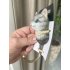 Katten kop haak grijs