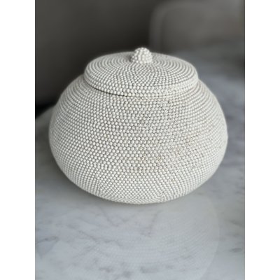 Opbergpotje TFA Ivoor 20x20cm