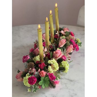 Tafel bloemstuk Kerst