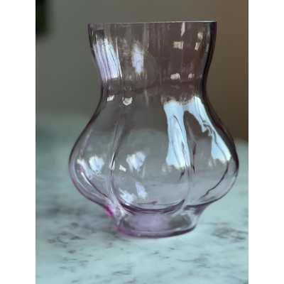 Vaas glas roze Vaas glas roze