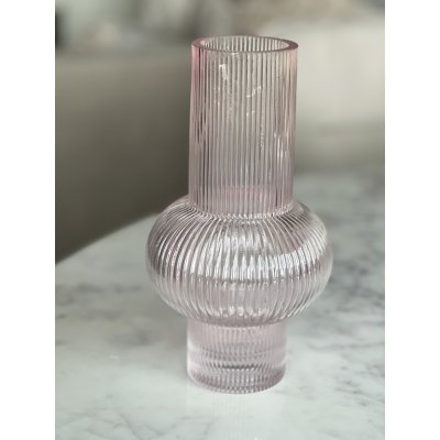 Vaas roze glas