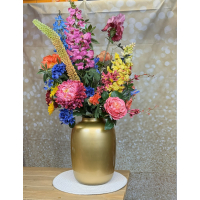 Zijden boeket XXL inclusief vaas