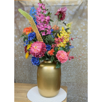 Zijden boeket XXL inclusief vaas